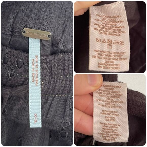 Free People Eyelet Shorts in Storm - Picture 6 of 9